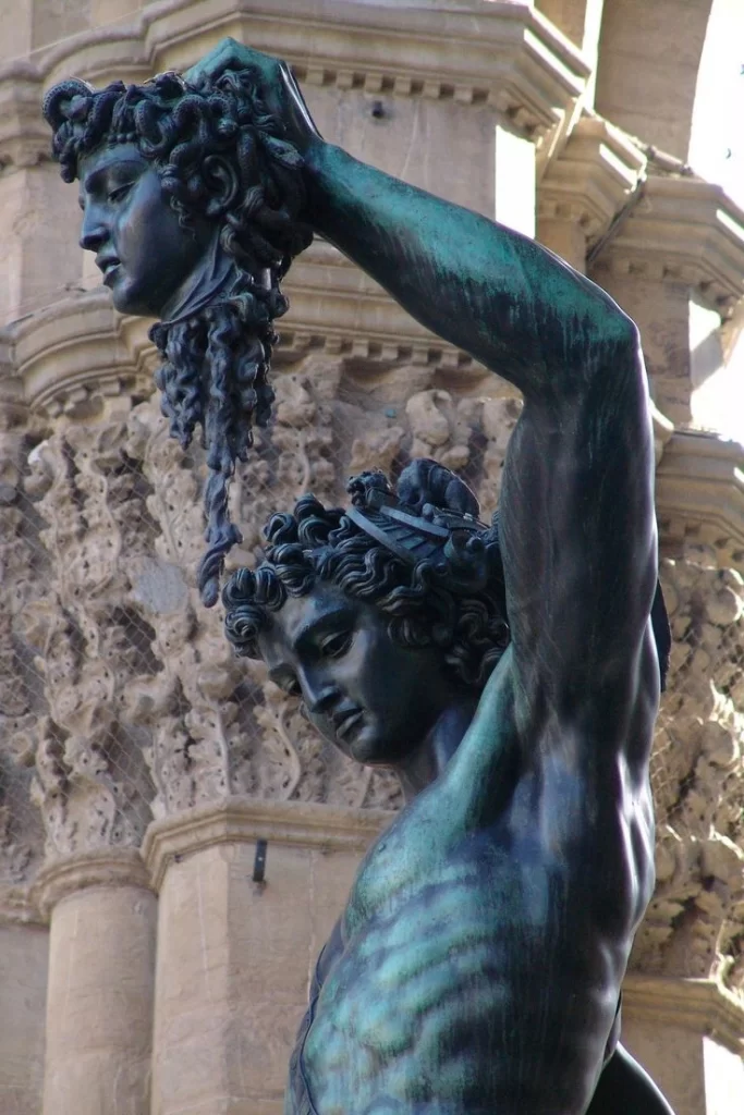 Green Metal Sculpture Profile