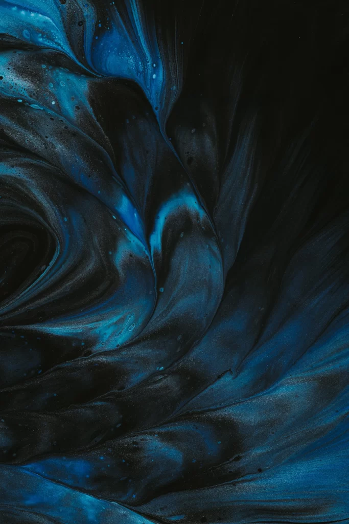 Black Swirl Glow Abstract Background
