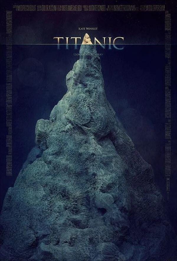 Titanic Movie Poster Blue Classic View