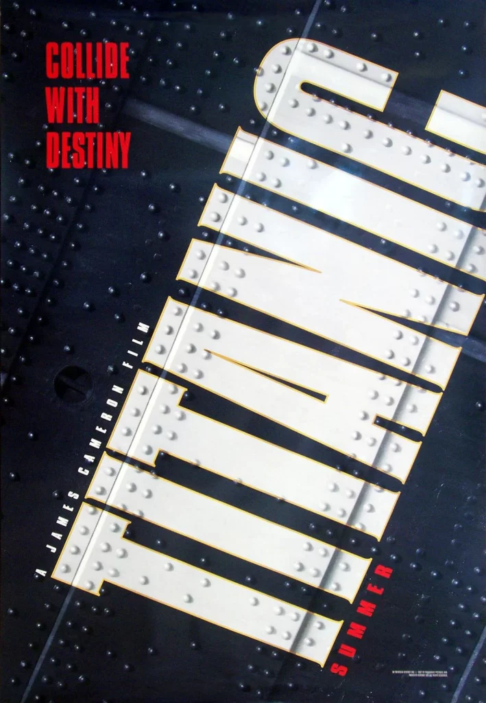 Titanic Movie Poster Collide With Destiny Red View