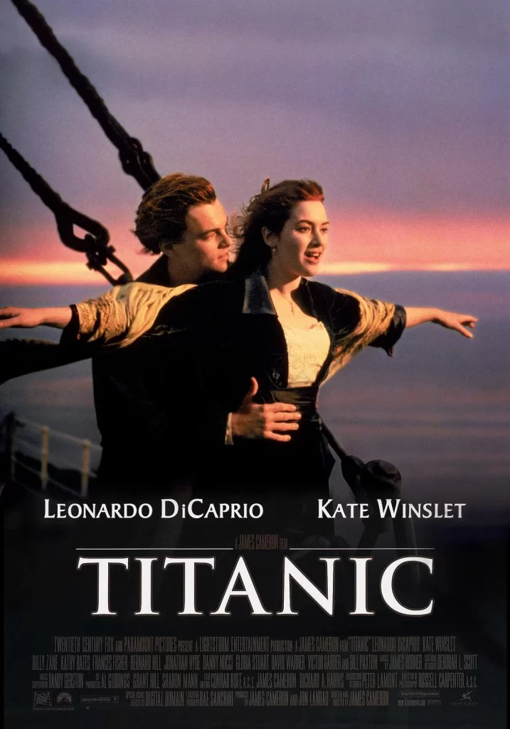 Titanic Movie Poster Purple Orange Haze View