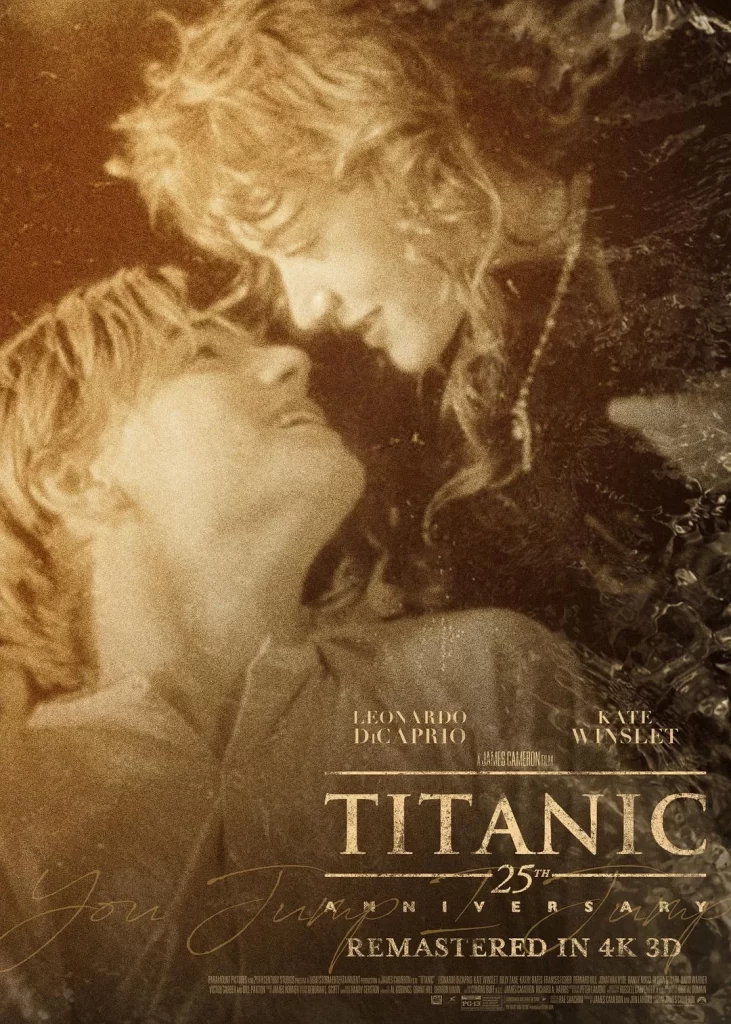 Titanic Movie Poster Sepia Remaster View