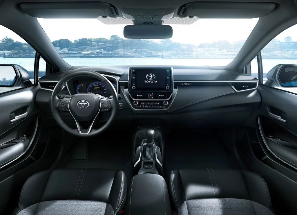 Toyota Interior Front View Black Photography
