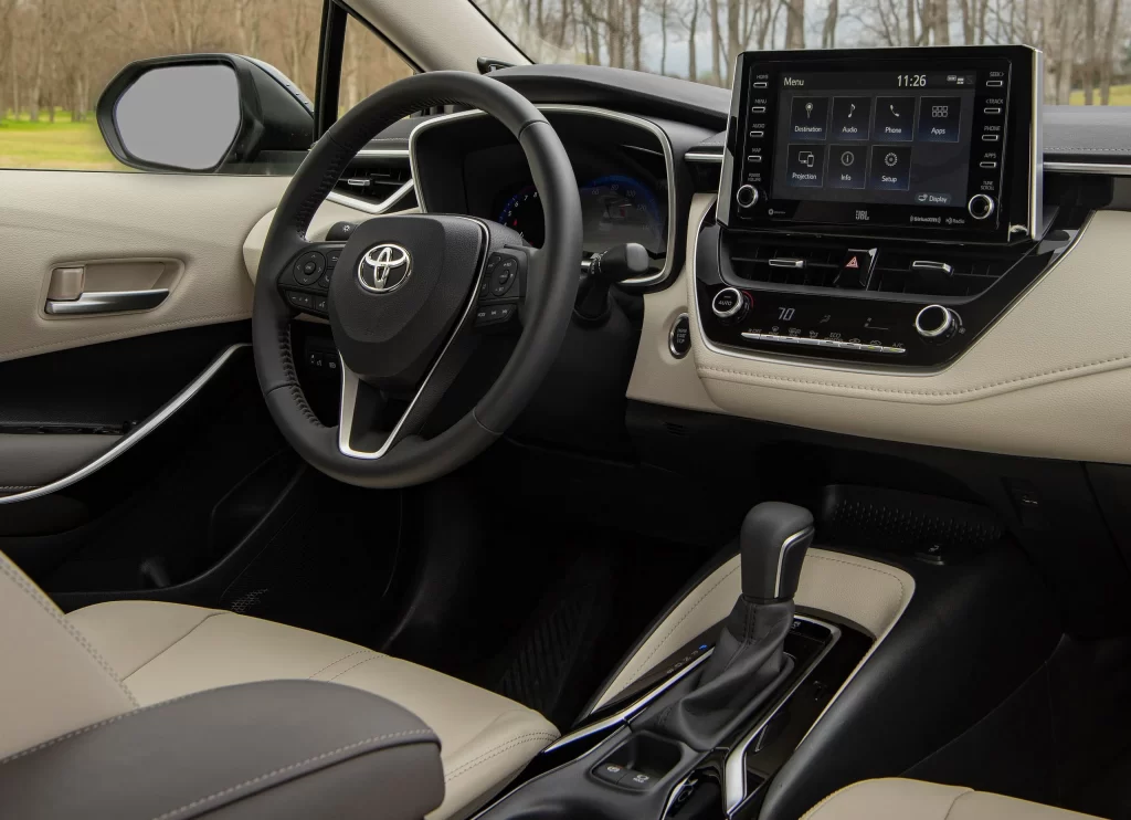 Toyota Interior Side View Beige Photography