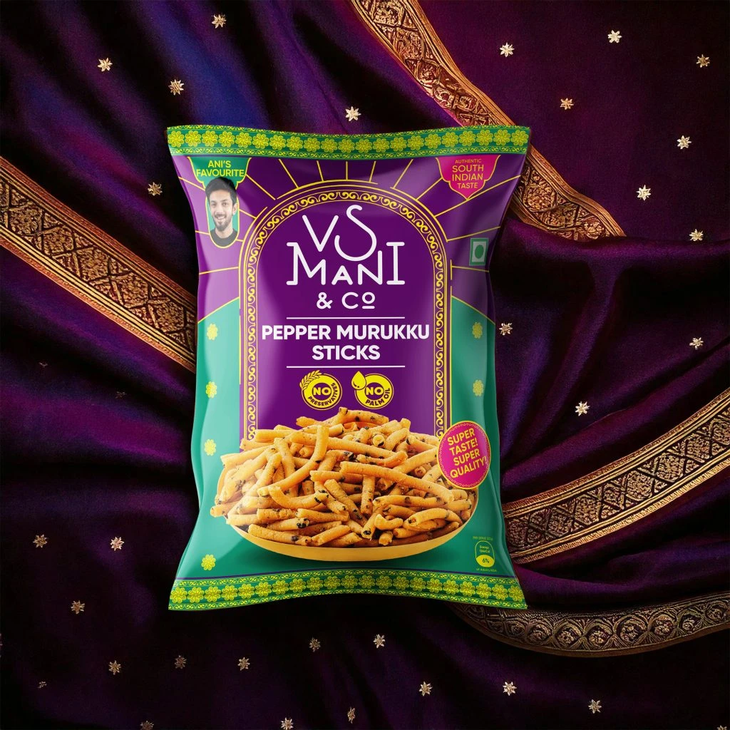 VS Mani Co Pepper Murukku Stick Pouch