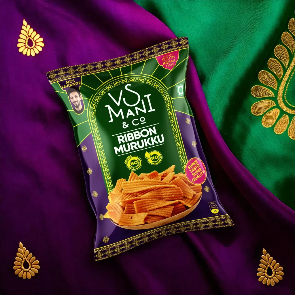 VS Mani Co Ribbon Murukku Pouch