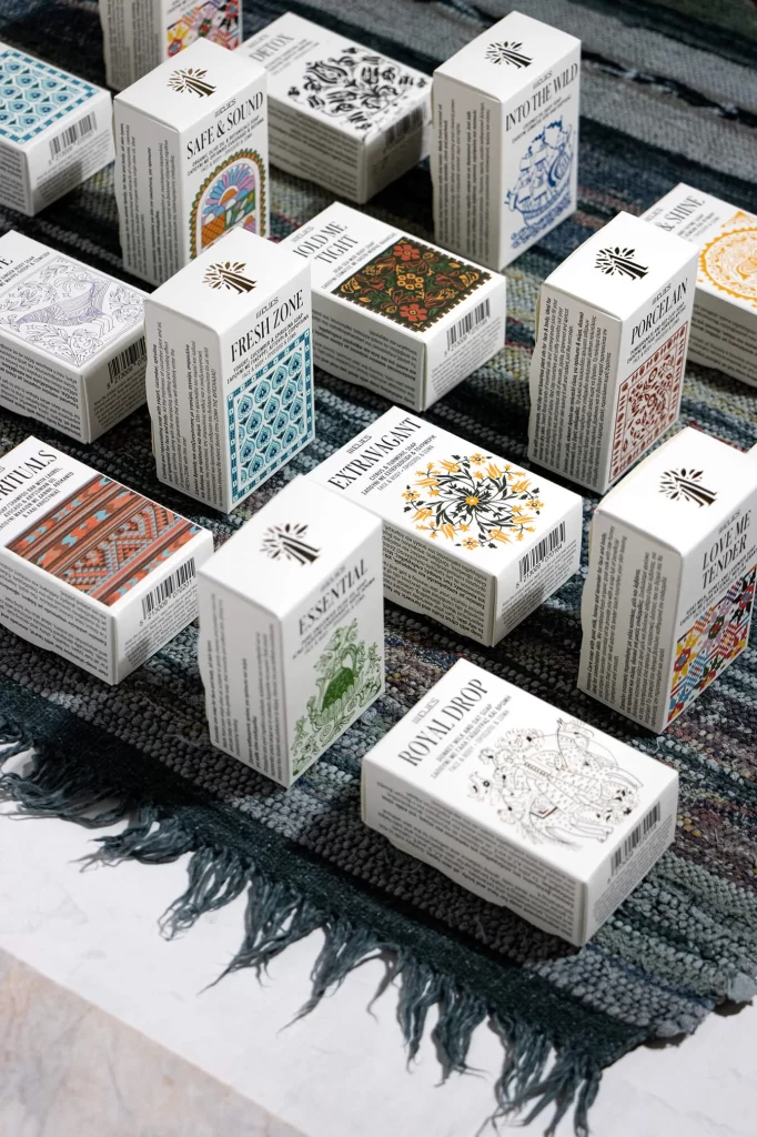 Varied Patterned Soap Boxes Box