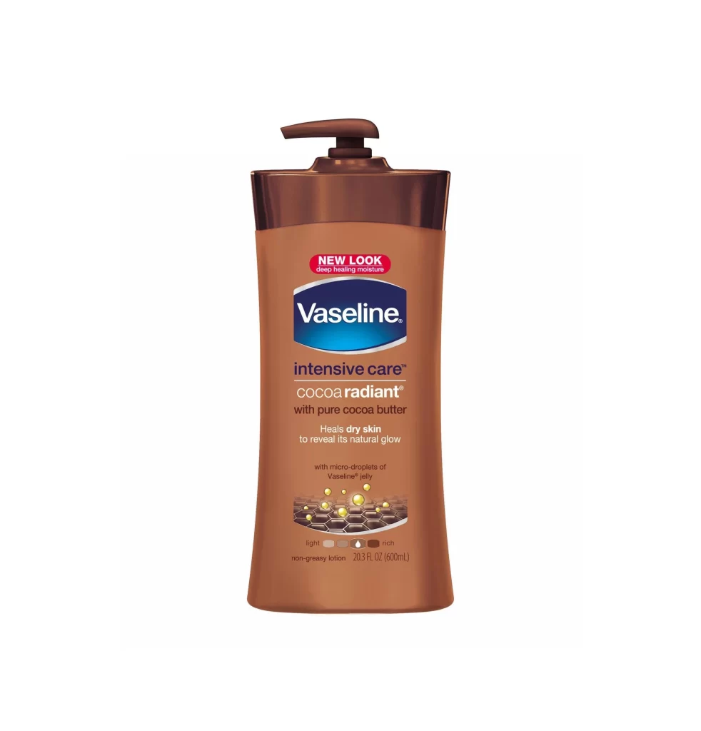 Vaseline Body Lotion Bottle Flat Lay