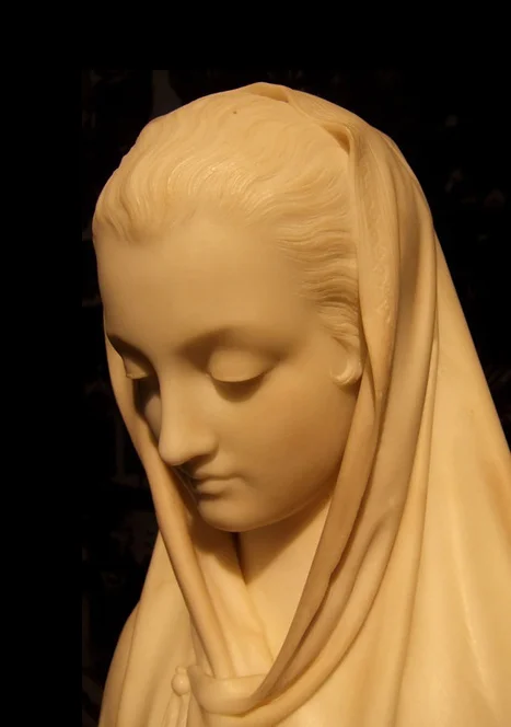Classical Veiled Bust Sculpture Photo Reference