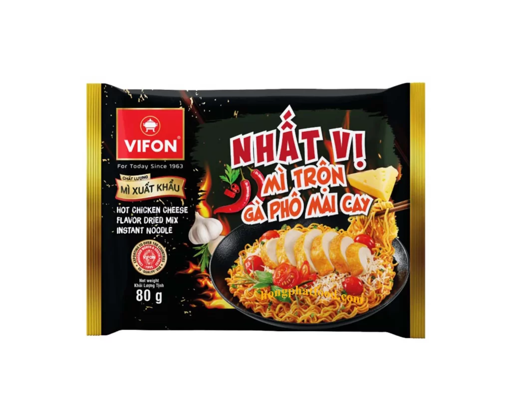 Vifon Instant Noodle Pouch Closeup