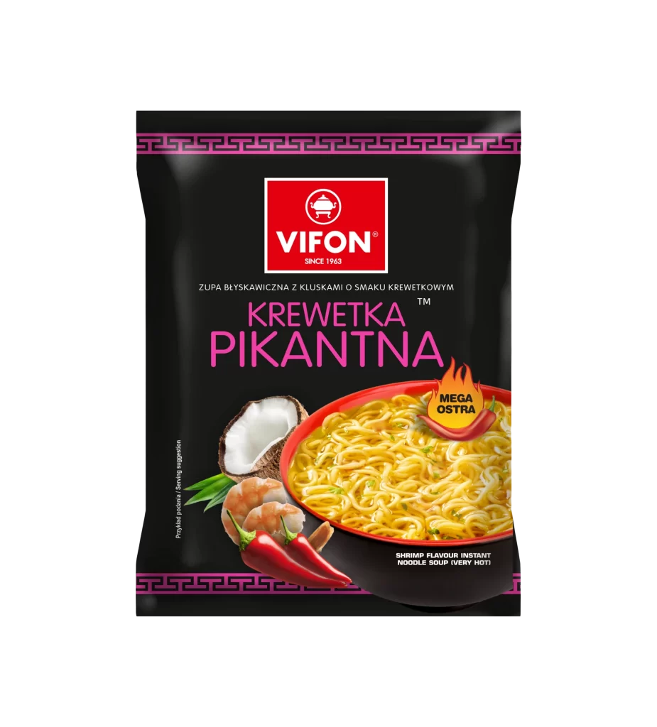 Vifon Instant Noodle Pouch Studio Shot