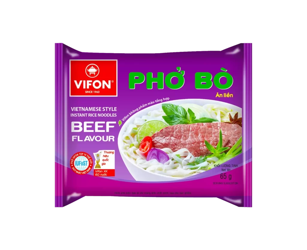 Vifon Instant Rice Noodle Pouch Design