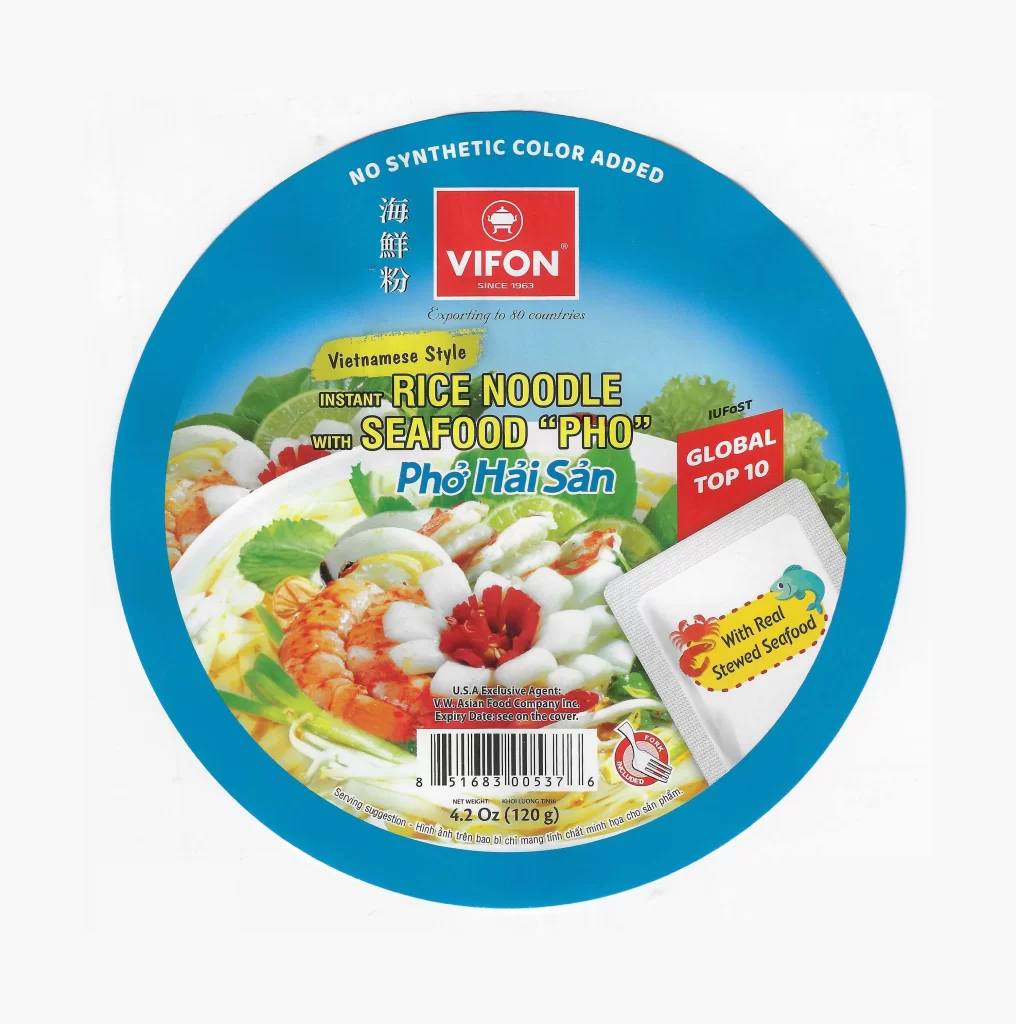 Vifon Instant Rice Noodles with Seafood Pouch