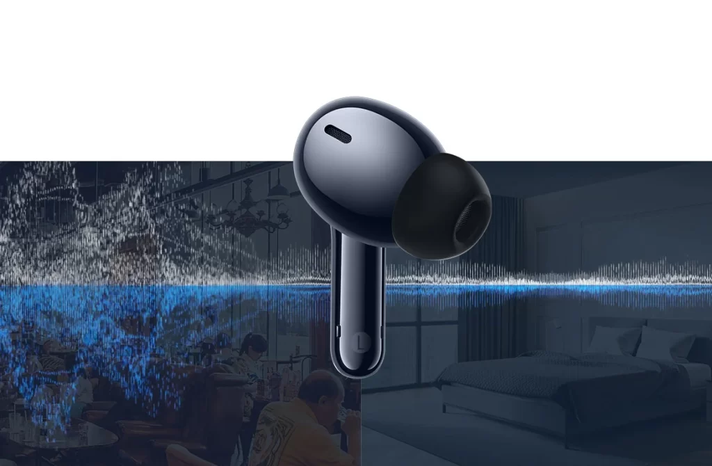 Vivo Earbuds Noise Cancellation Illustration
