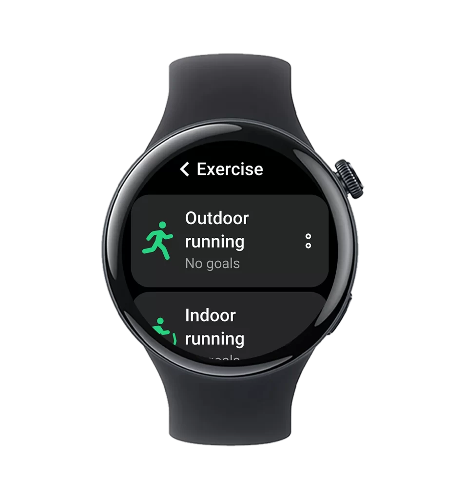 Vivo Smartwatch Exercise Modes Screen UI