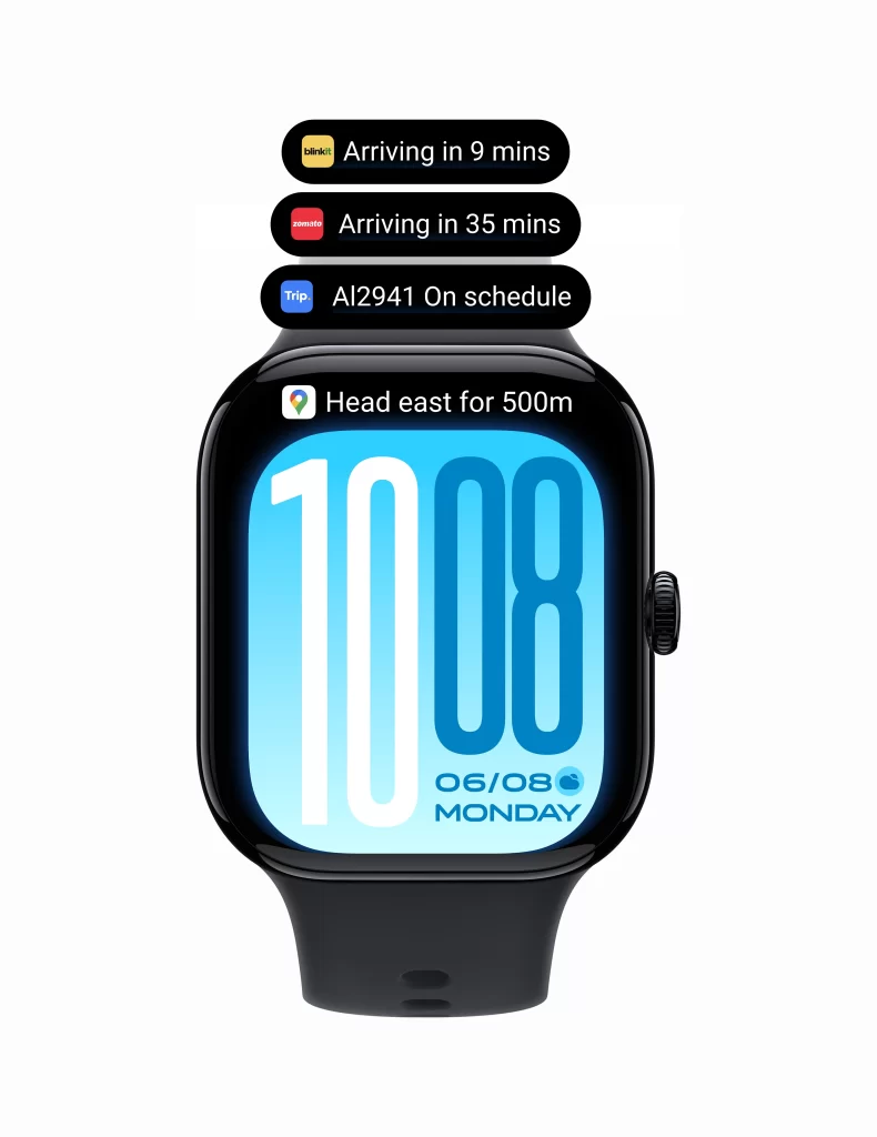 Vivo Smartwatch Navigation Screen UI