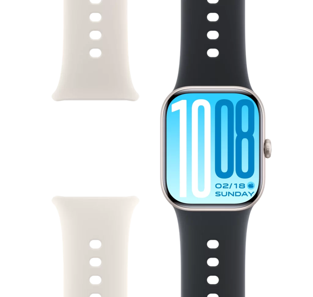 Vivo Smartwatch Silver Interchangeable Straps