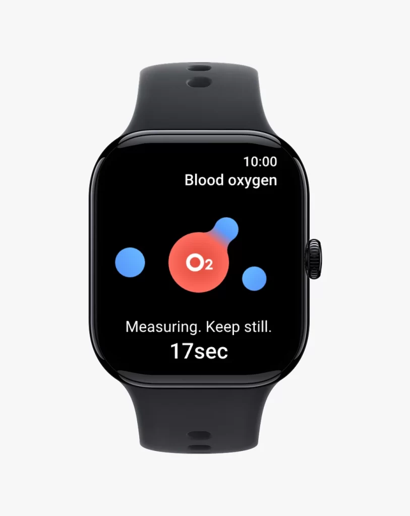 Vivo Smartwatch Blood Oxygen Screen UI