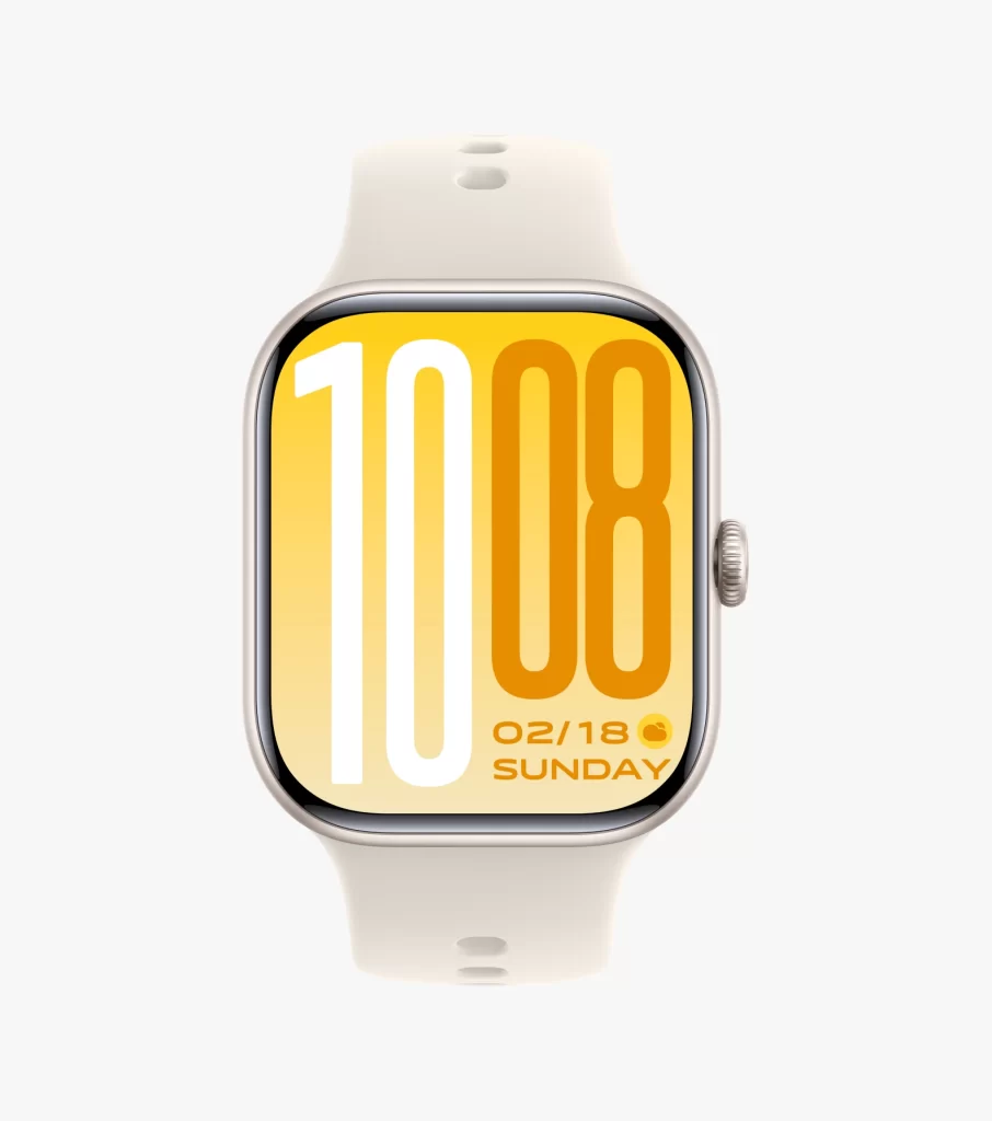 Vivo Smartwatch Digital Clock Face White UI
