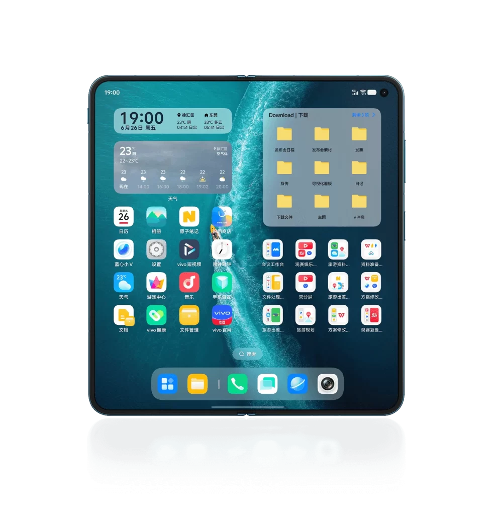 Vivo Tablet Home Screen UI