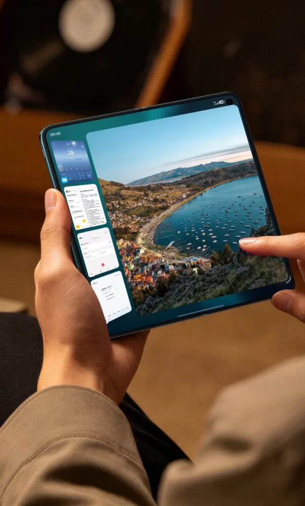 Vivo Foldable Phone Wallpaper Screen Hands