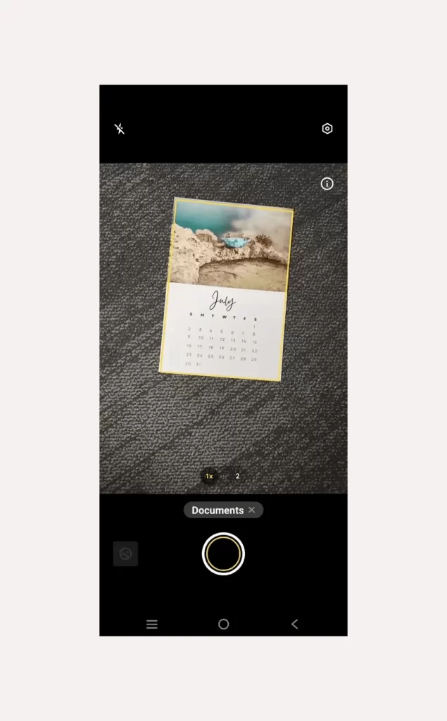 Vivo Phone Calendar App Screen UI