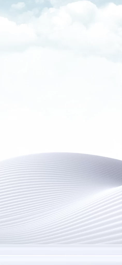 White 3D Wave Background