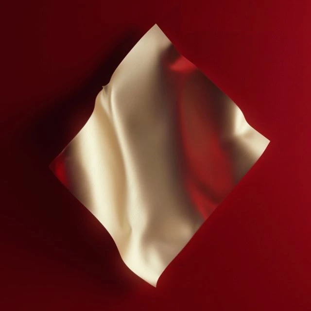 Red Glow Liquid 3D Background
