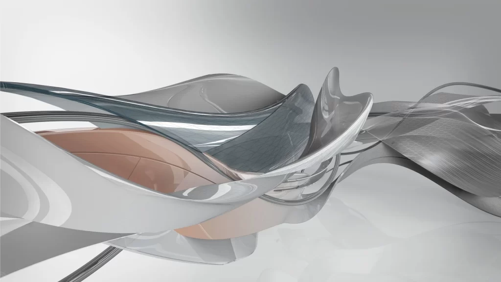 White 3D Vivid Gradient Background