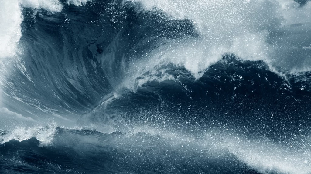 Blue Wave 3D Background