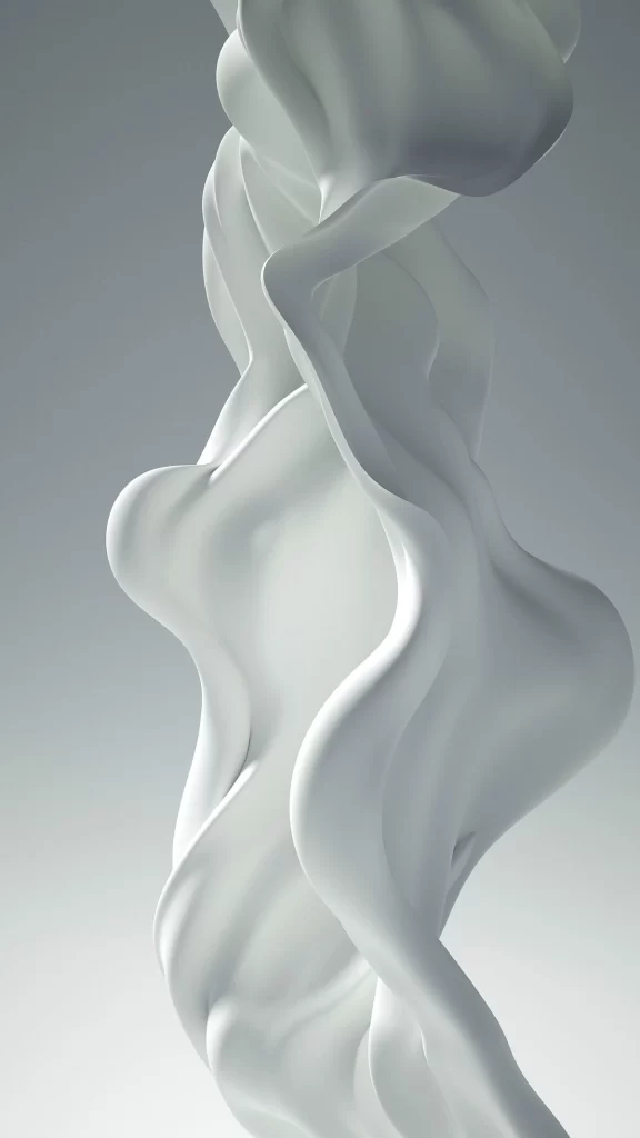 White Dreamy 3D Background