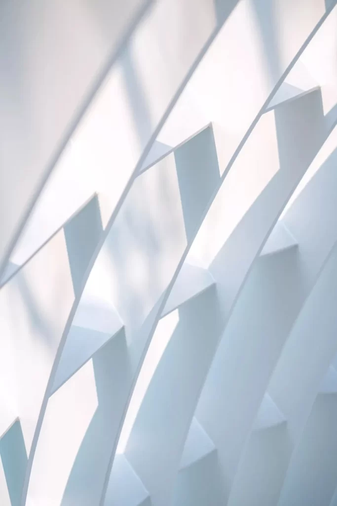 White Flow Geometric Background