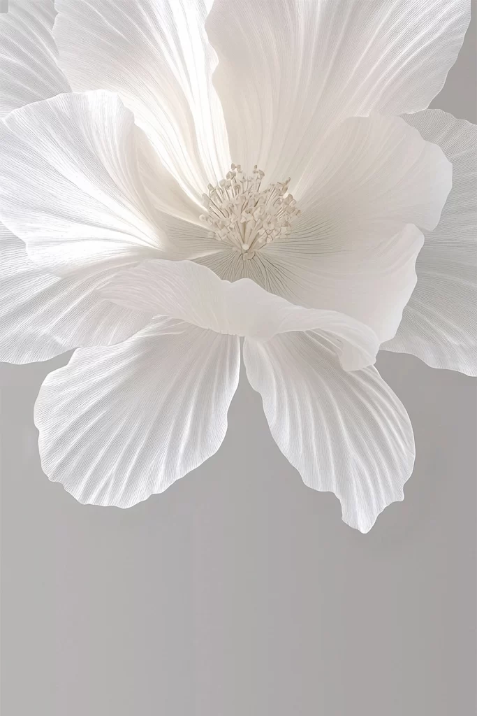 White Flower Texture Background
