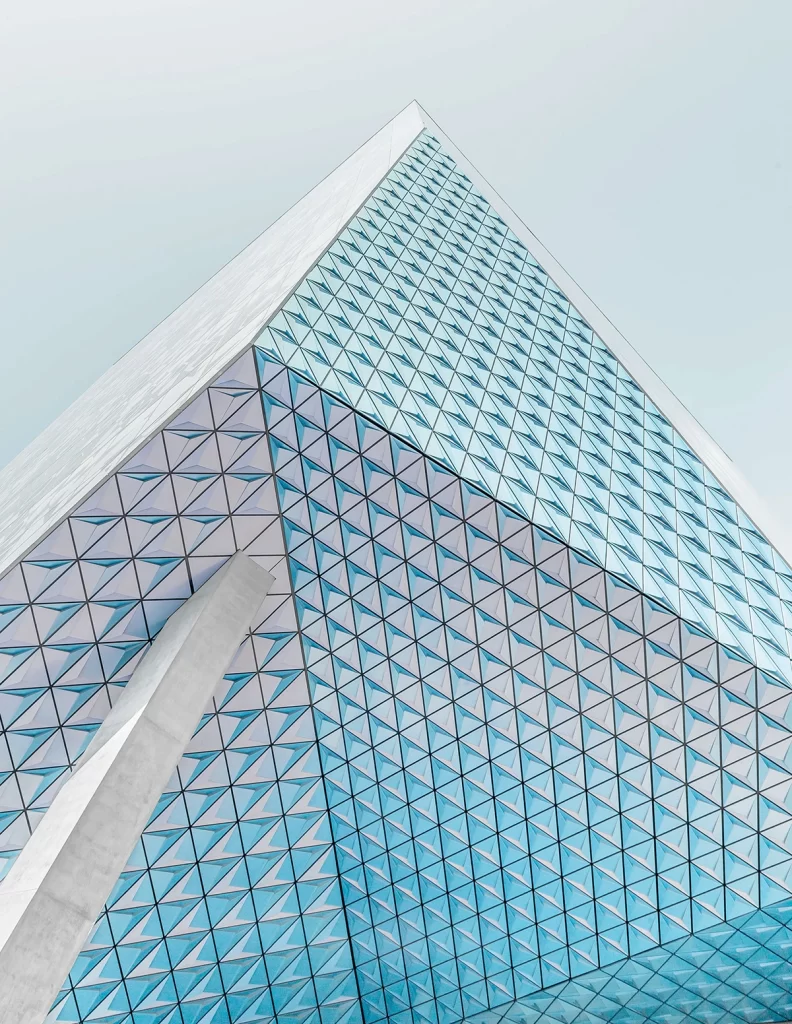 White Geometric Line Background