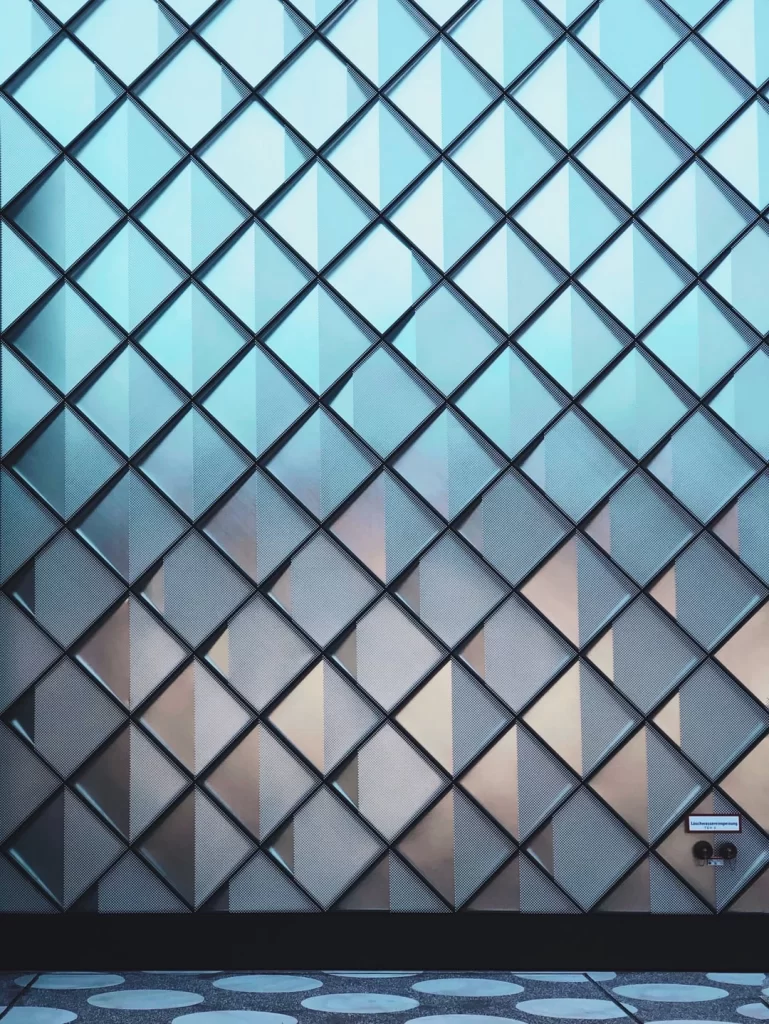 White Grid Geometric Background
