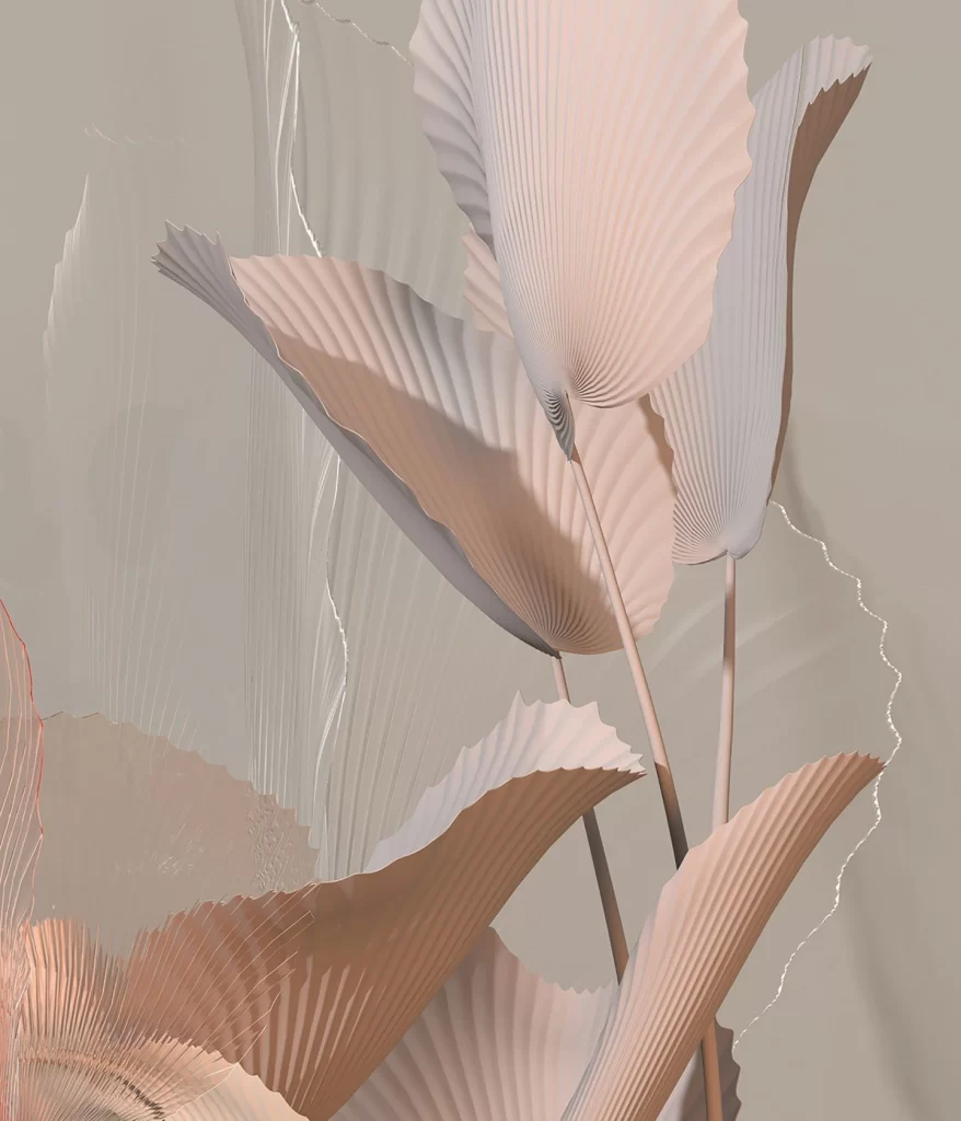 White Muted 3D Background