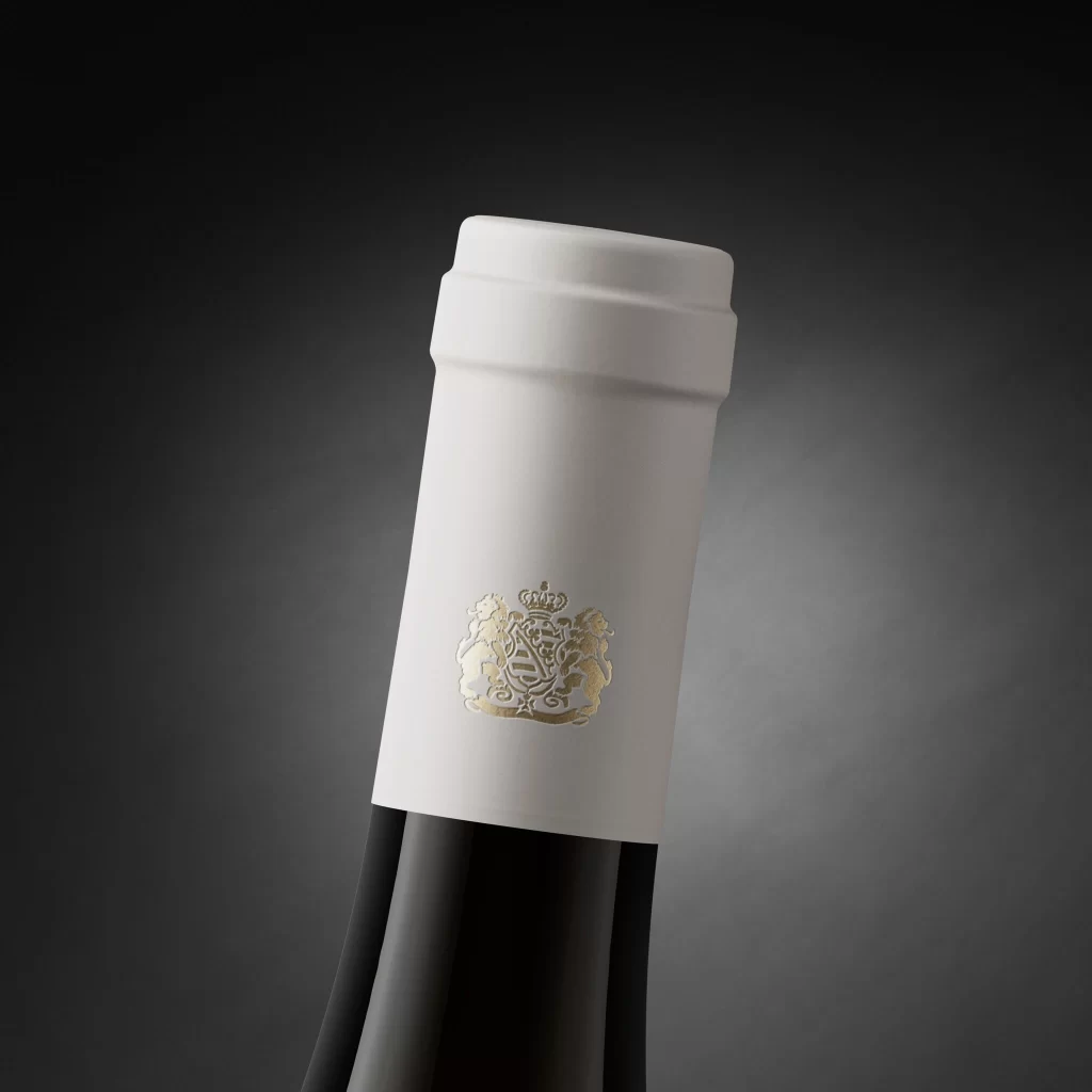 Wine Neck With Crest Emblem Bottle
