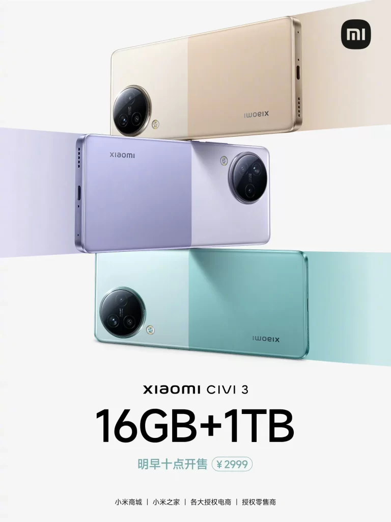 Xiaomi Civi 3 Poster Advertisement