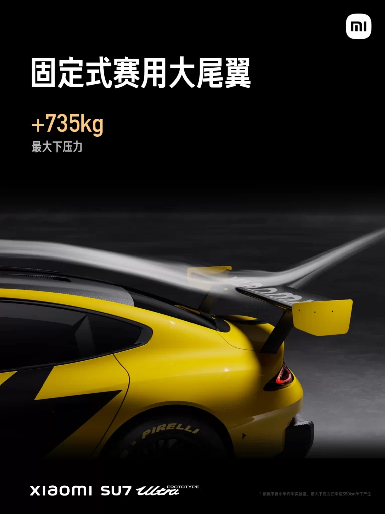 Xiaomi Rear Wing Specs Advertisement