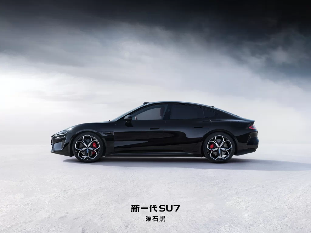 Xiaomi SU7 Black Render Advertisement