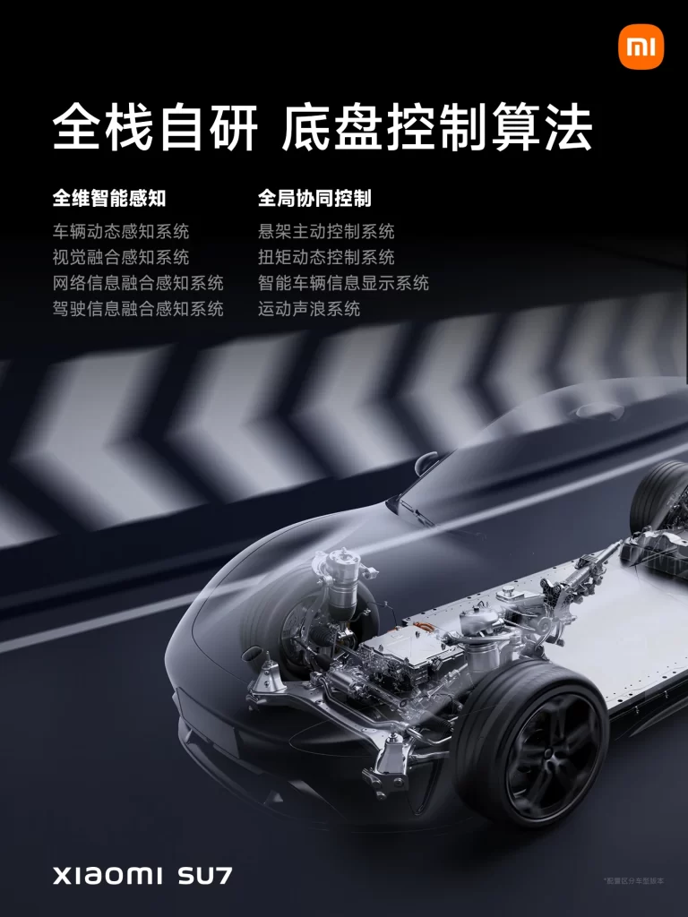 Xiaomi SU7 Chassis Algorithm Advertisement