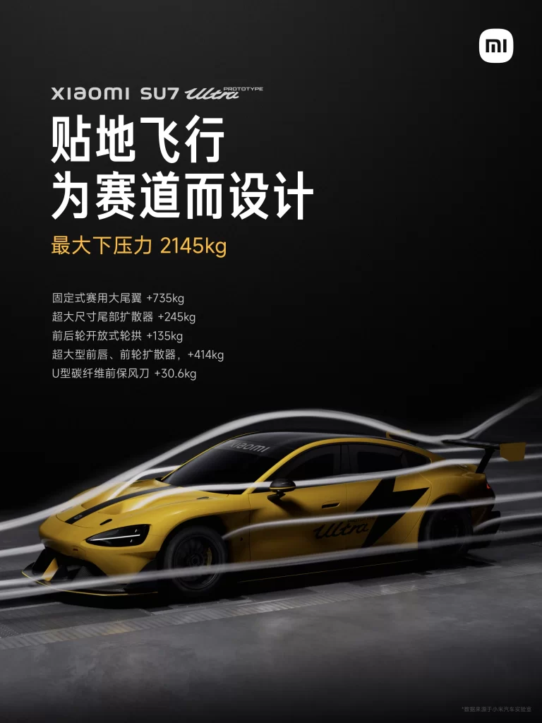 Xiaomi SU7 Lightweight Design Advertisement