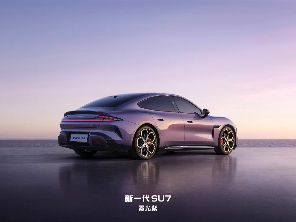 Xiaomi SU7 Purple Road Advertisement