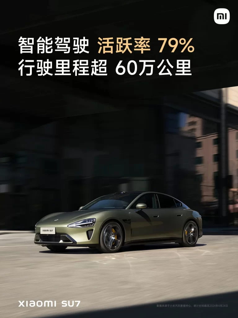 Xiaomi SU7 Smart Driving Stats Advertisement