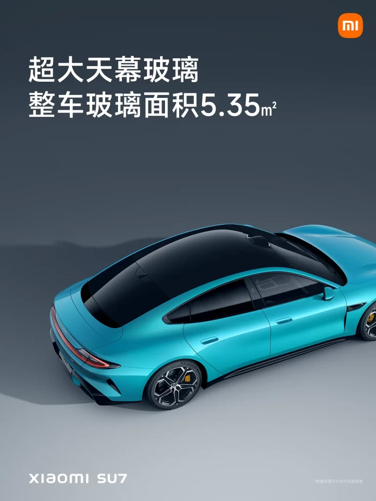 Xiaomi SU7 Sunroof View Advertisement