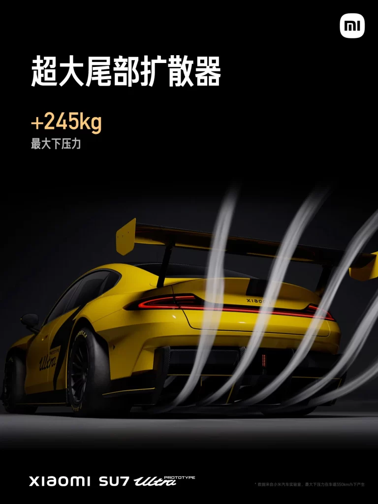 Xiaomi SU7 Ultra Diffuser Specs Advertisement