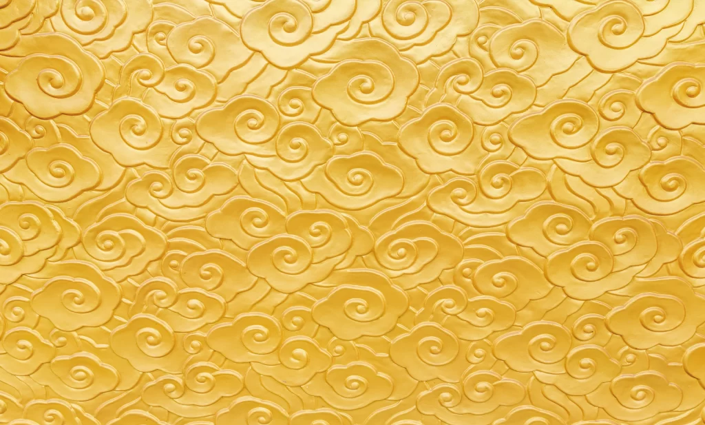Yellow Swirl Texture Background