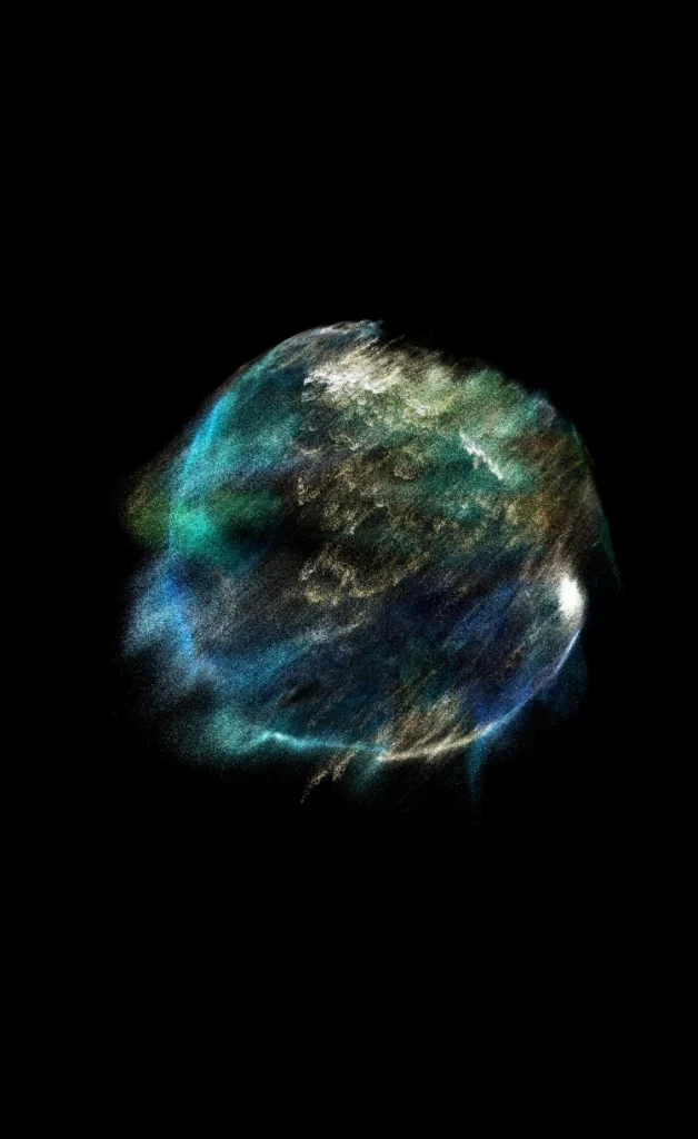 Black Smooth Sphere 3D Background