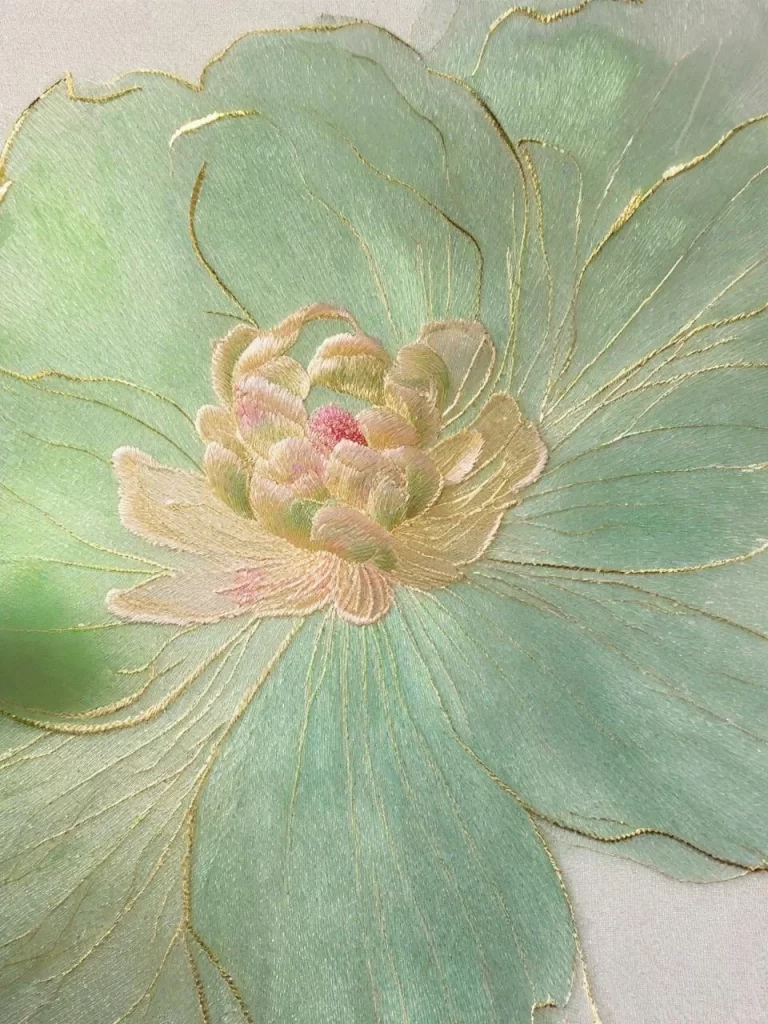 Green Petal Abstract Background