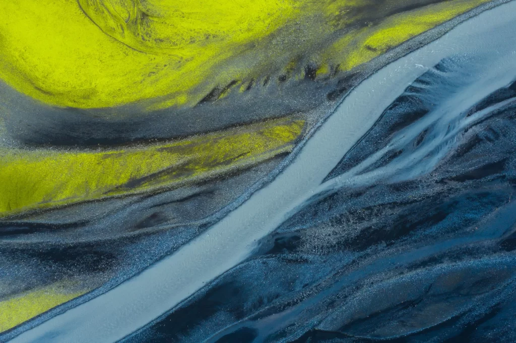 Yellow Moody Abstract Background